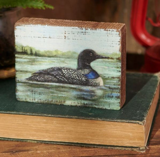 Loon Block Sign
