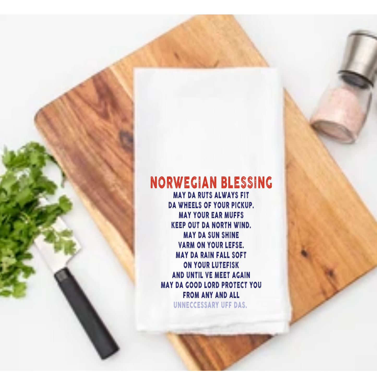 Kitchen Towel - Norwegian Blessing